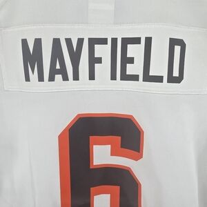 Baker Mayfield #6 Cleveland Browns Nike On Field Browns White Jersey Size YOU ME
